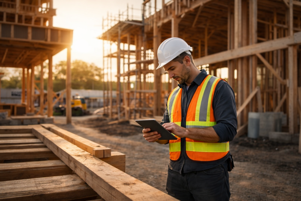Man on Construction Site